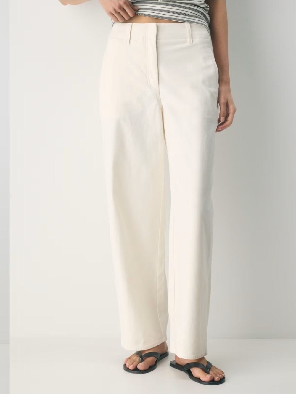 Aritzia Wilfred Free Ascendant Pant Light Birch Wide Leg Utility EUC sz 8